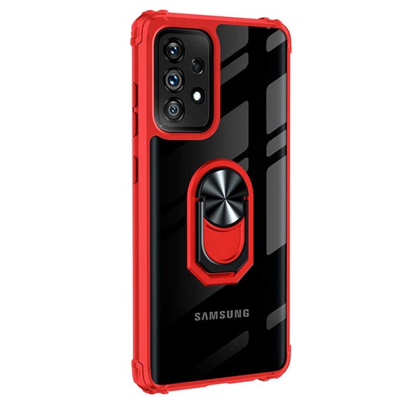 CaseUp Samsung Galaxy A32 4G Kılıf Ring Tough Holder Kırmızı 2